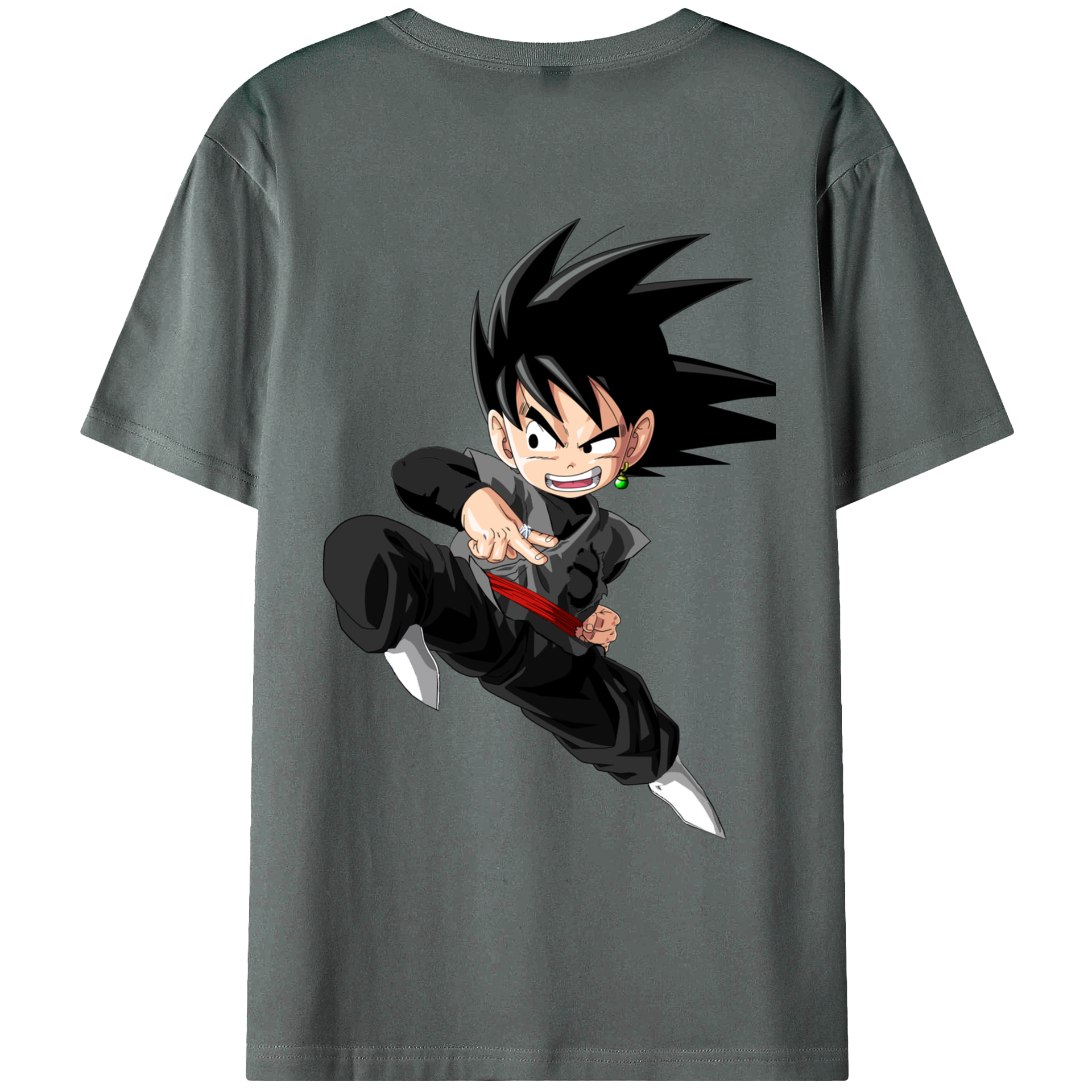 （画像用） ドラゴンボール 孫悟空（そん ごくう）Son Goku カカロット DRAGON BALL Kakarotto 綿100％ メンズ半袖Tシャツ（バックプリント） 通気性
